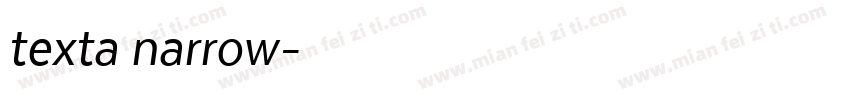 texta narrow字体转换